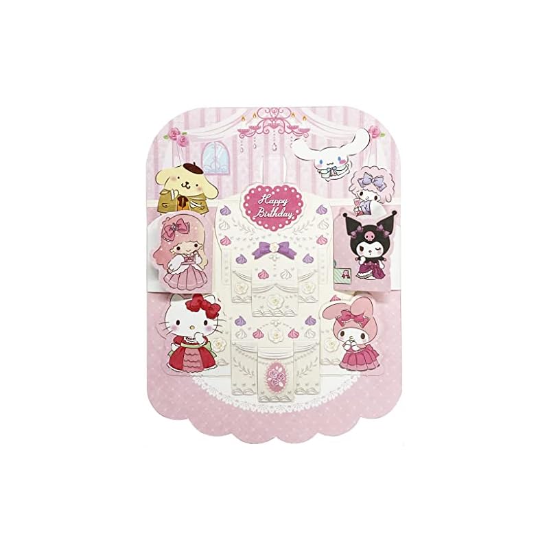 SANRIO Поздравительная открытка Персонажи Микс Торт BD71-2 L 371 242454