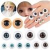 Doll Eye Accessories Simulation Active Eyeball with Eyelashes Doll Rolling Eyeballs DIY Doll Eyes