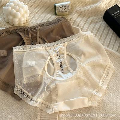 Женские легкие роскошные кружевные атласные чистые сексуальные дышащие сетчатые удобные треугольные трусы