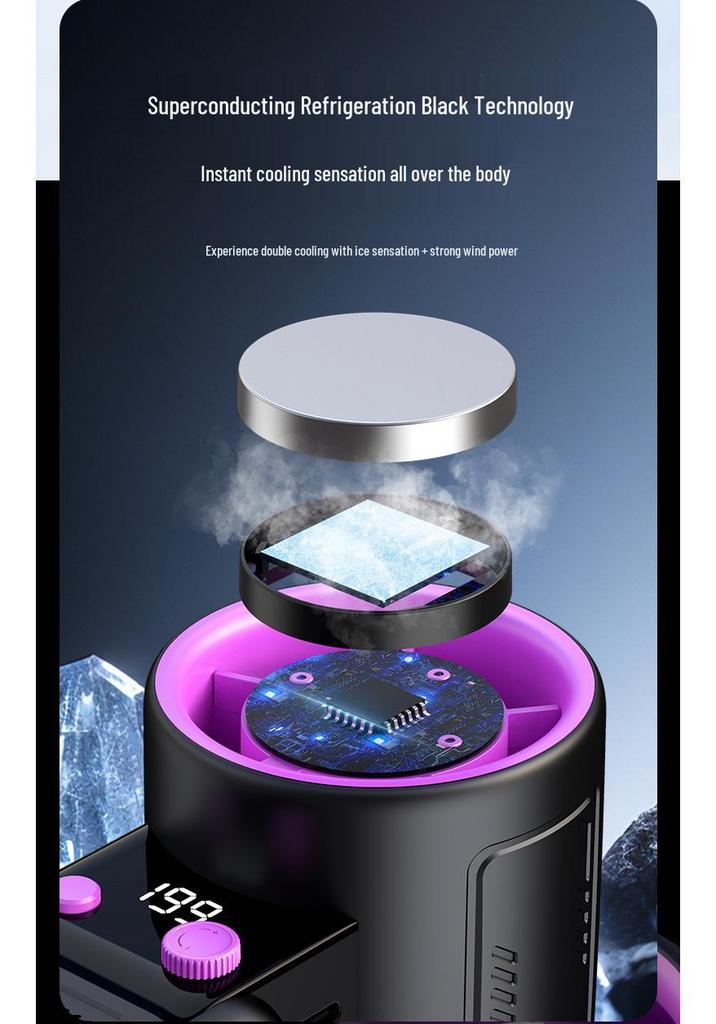 Ultra-High Speed USB Handheld Fan with 199-Gear Adjustable Cooling