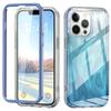For iPhone 12/12 Pro Gradient Case PC+TPU Phone Cover with PET Screen Protector