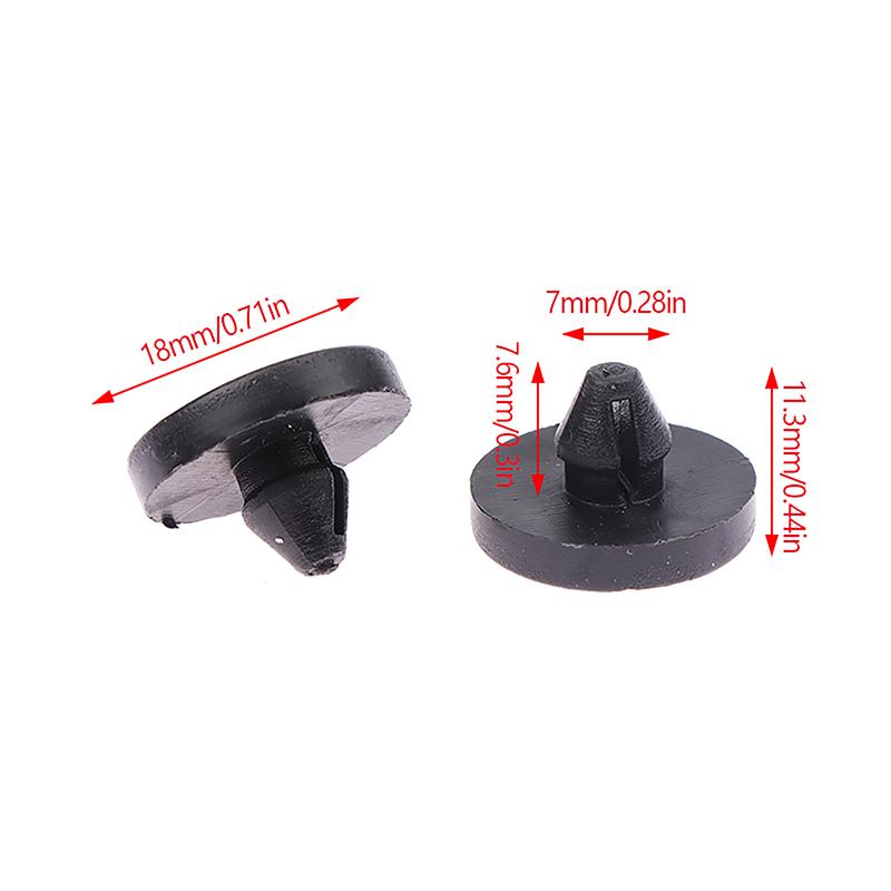 12Pcs Brake Switch Stopper Plastic Brake Pedal Pad Brake Pedal Stop Pad Brake Light Switch Stopper Clutch Pedal Stopper