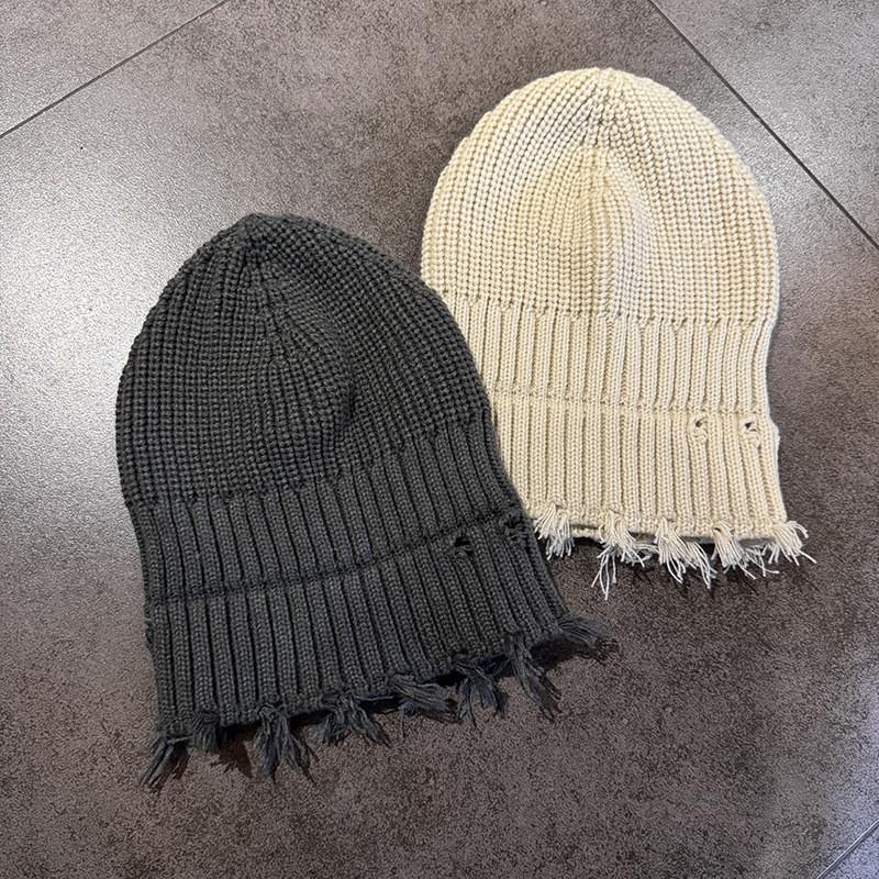 Вязаная однотонная шапка Зимний уличный стиль Теплая шапка-бини для повседневной носки