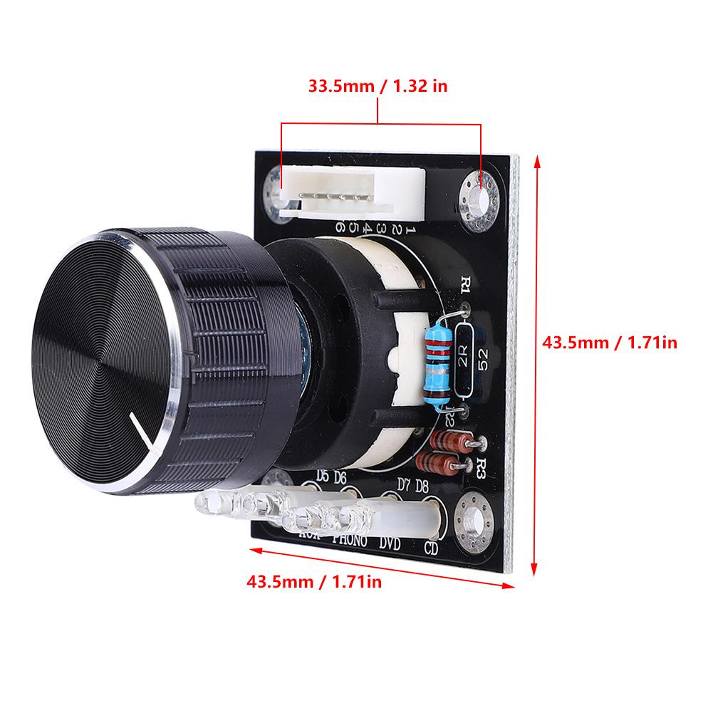 Плата выбора аудиосигнала, 4-канальная плата переключения аудиовходов, селектор входов переменного тока 12~15 В