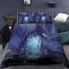 Red Dragon King Queen Duvet Cover Western Mythical Animals Bedding Set For Kids Teens Adults Magical Creature 2/3Pcs Quilt Cover