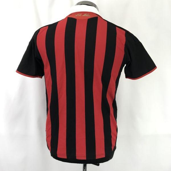 adidas Футбольная форма Серии А Милан 2008-2010 Мужская XS-S Черно-красная(ИСПОЛЬЗОВАЛ)