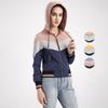 Women’s Windcheaters Thin Zipper Drawstring Hooded Jackets Light Rain Proof Short Trench Coat Spring Autumn Windbreaker Outdoor Casual Wear
