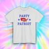 Party Like a Patriot T-Shirt | USA Pride Tee | American 4th of July Gift