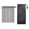 Tent Pegs Aluminum Alloy Ground Nail With Windproof Rope Buckle Set For Hammock Camping Awning Canopy