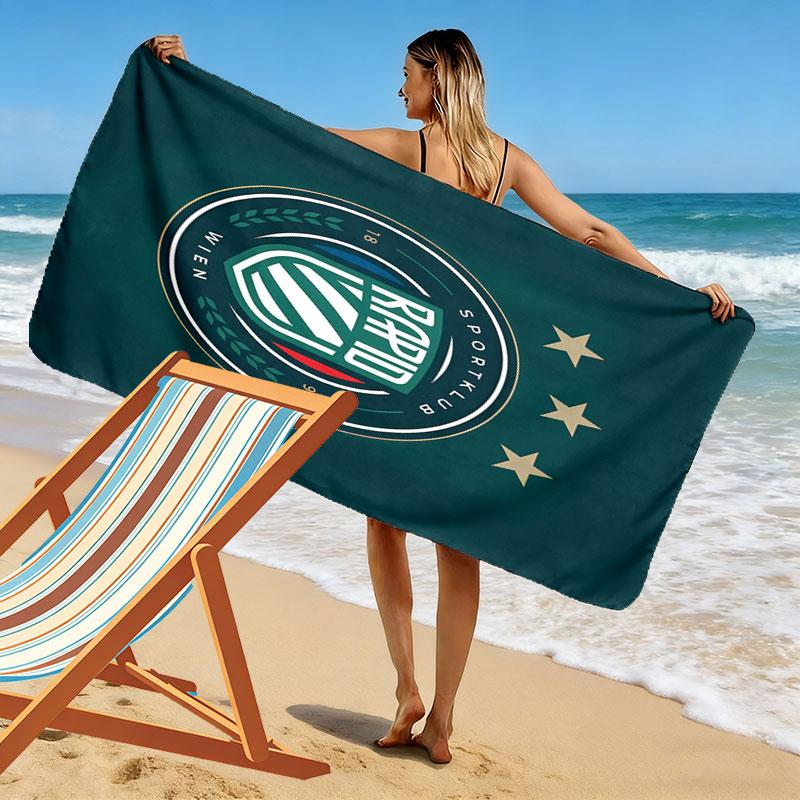 Rapid Vienna team Print Beach Towel, Large Soft Quick Dry Towel for Beach Camping Swimming