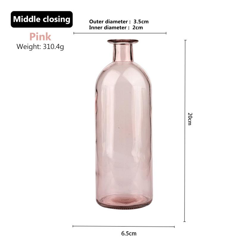 Стеклянная ваза для гостиной, сушеные цветы, скандинавский стиль, стеклянная прозрачная ваза с укропом, аксессуары для украшения дома, вазы для цветов для дома