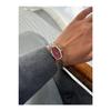 Verda Special Design Thin Strap Vintage Women's Wristwatch Silver Color (red Dial)