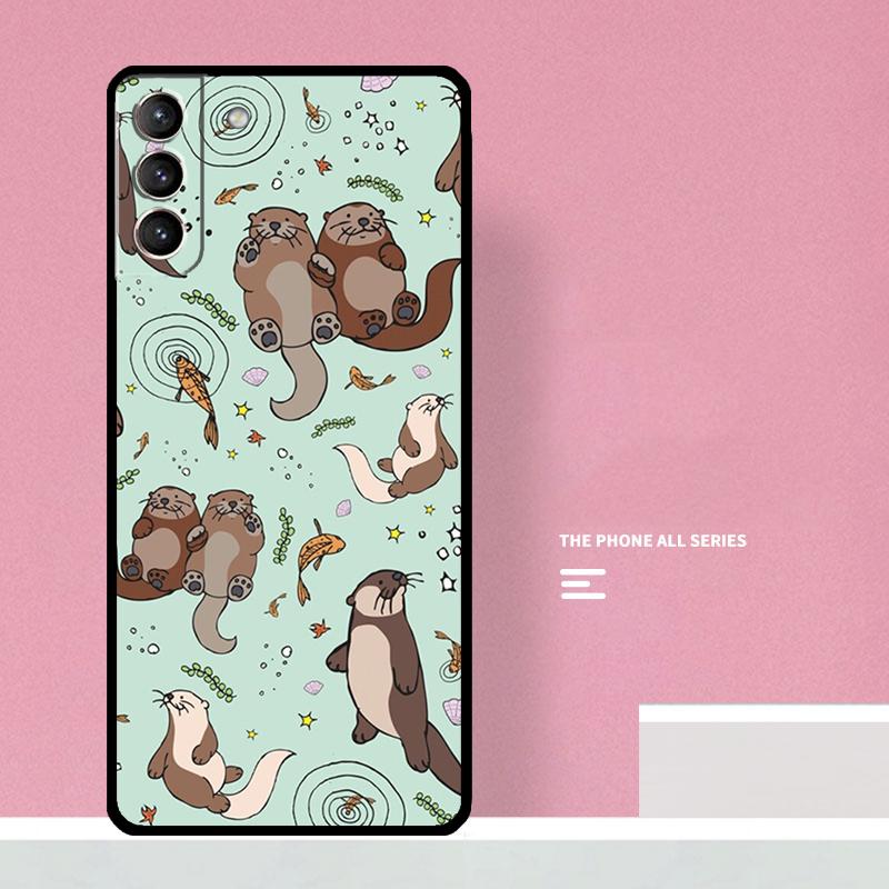 Чехол для телефона с рисунком морской выдры для Samsung Galaxy S26 S23 Ultra S20 S21 S22 S24 S25 Plus S10 S25 FE Чехол Coque