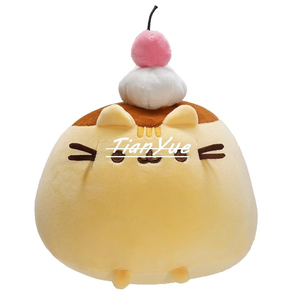 Cute Animal Pudding Cats soft Stuffed Pussy Christmas Gift Toys for Christmas 22cm