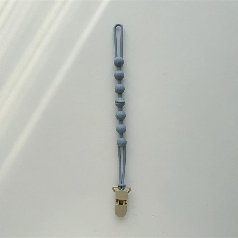 Korean Style Silicone Pacifier Clip & Baby Teether | Infant Bottle Lanyard | Skin-Friendly & Anti-Drop