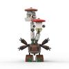 Набор MOC двойных грибных мультяшных игрушек, совместимый с моделями из строительных блоков и украшениями