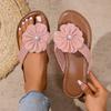 New Women's with Flowers Fashion Hundred Flip Flops Outdoor Beach Indoor Outdoor Sandals Casual Slippers New