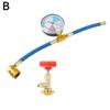 R134a Car Air Conditioning Refrigerant Charging Hose Pressure Tools Conditioning Quick Gauge Air With Car Coupler P1m6