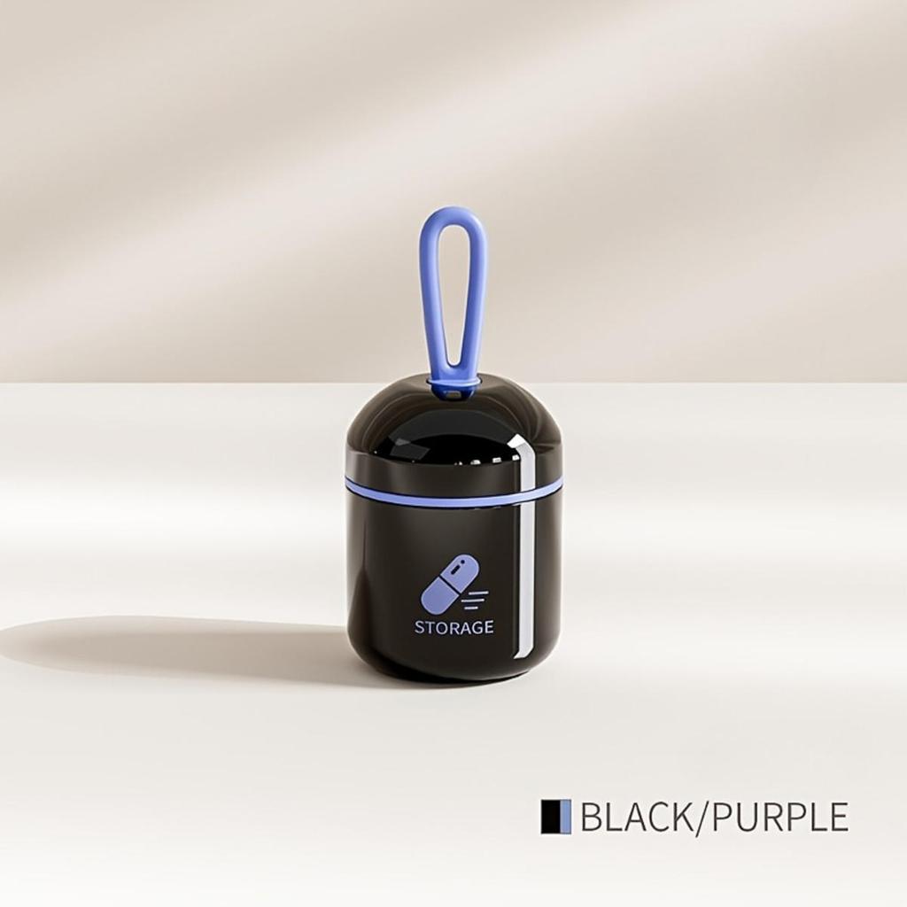 Мини-коробка для лекарств Компактная Удобная Водонепроницаемая и Влагостойкая Домашняя Коробка для Хранения Таблеток