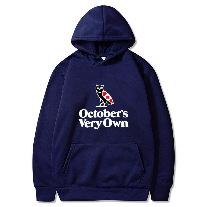 OVO Canda Heritage Толстовки Мужская Мода October's Very Own Принтованные Свитшоты Женские Повседневные Худи Пуловеры Уличная Одежда Харадзюку