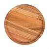 Wooden Serving Tray Round Wood Lightweight Stable Mini Cheese Board Platter for