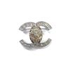 CHANEL Logo Lion Logo Brooch Men's and Women's Couple Style Silver