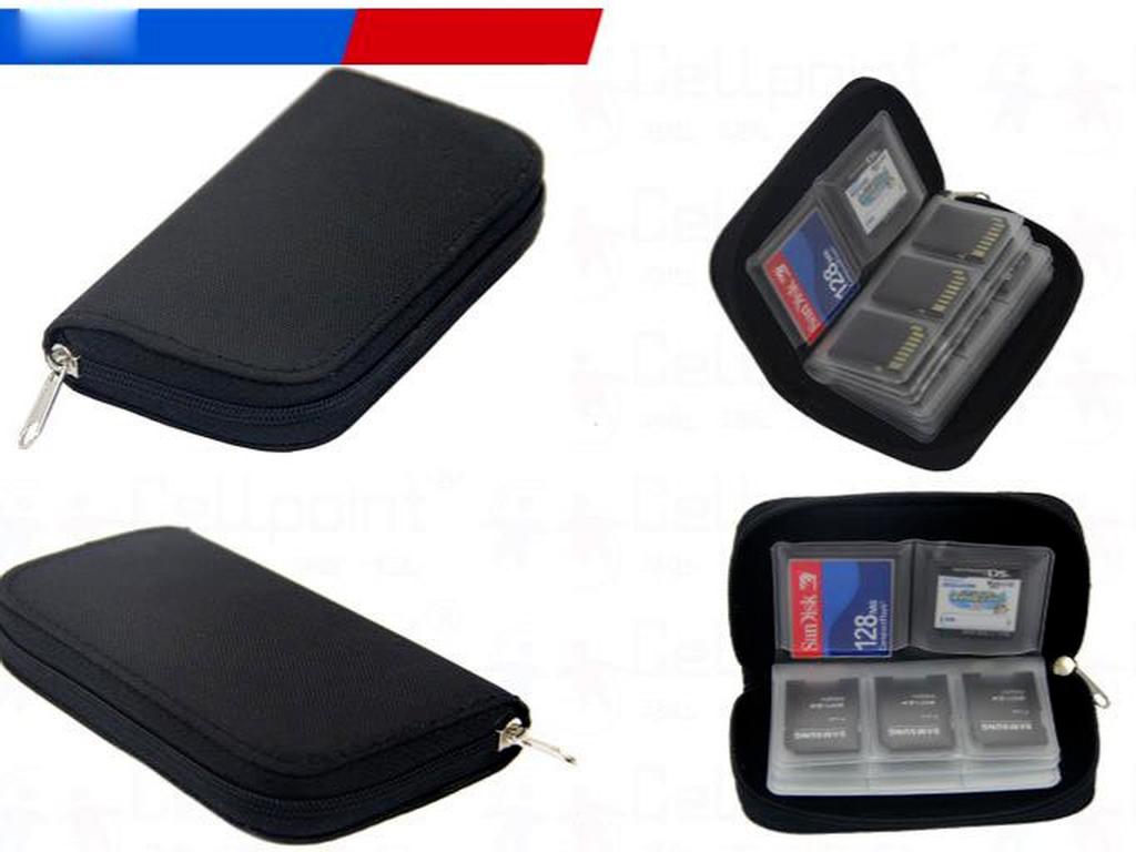 Memory Card Storage Bag Carrying Case Holder Wallet 22 Slots for Game Accessories Memory Card Box