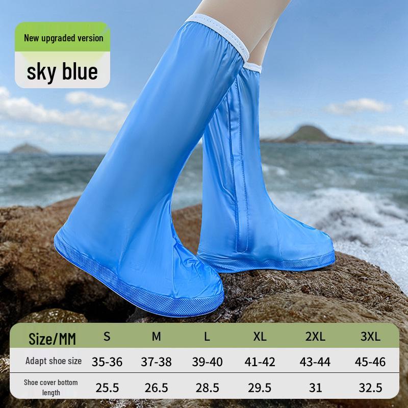 Всесезонные водонепроницаемые нескользящие бахилы из ПВХ для мужчин и женщин — утолщенные, прочные и идеально подходят для езды на велосипеде