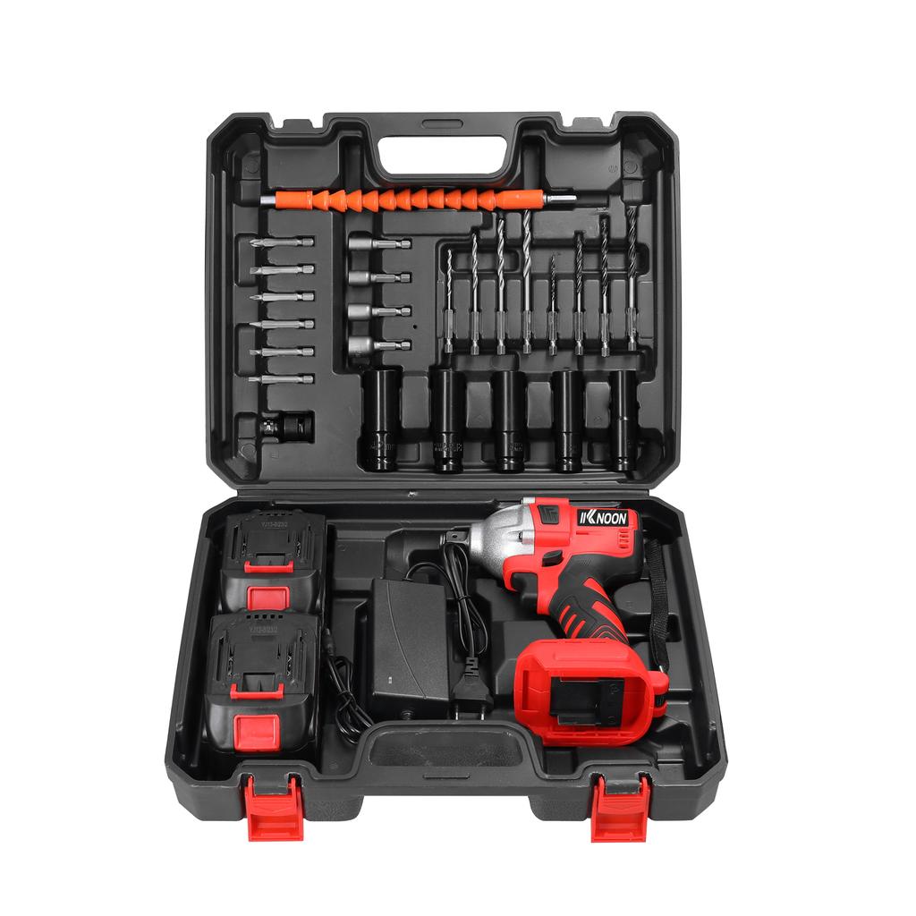 Household 2in1 21V Electric Drill Electric Wrench Set Rotation Ways Adjustment High Torque Power