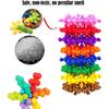 60/400PCS Plum Blossom Building Blocks 3D Bricks Toys Baby Snowflake Building Blocks Toys