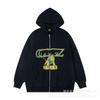 Men Women Streetwear Hooded Zip-Up Sweatshirt Jogger Pants Set Cotton Casual Outfit