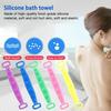 Luxurious Double Sided Back Scrubber Silicone Bath Shower Body Brush With Handle Strap