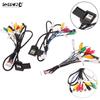 1pcs Car Stereo Radio Cable 20 Pin Plug RCA Output AUX Wire Harness Wiring Connector With Fan Header For Android Navigation
