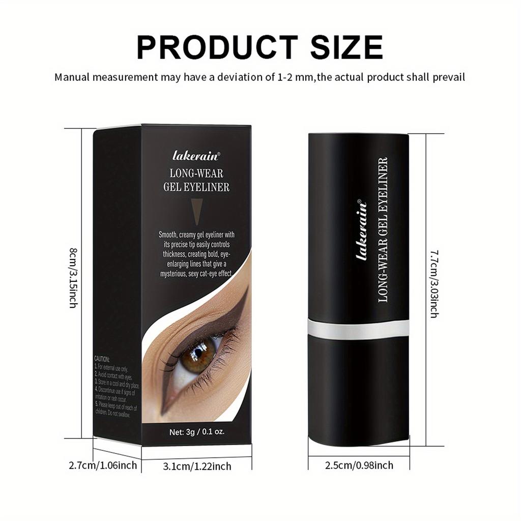 Waterproof & Sweat-Resistant Multi-Use Eye Pencil Set - Smudge-Proof Long-Lasting for Eyeshadow, Eyeliner & Lipstick, 4 Colors (Silver-White/Black)