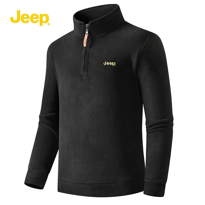 Jeep Мужская флисовая толстовка для активного отдыха