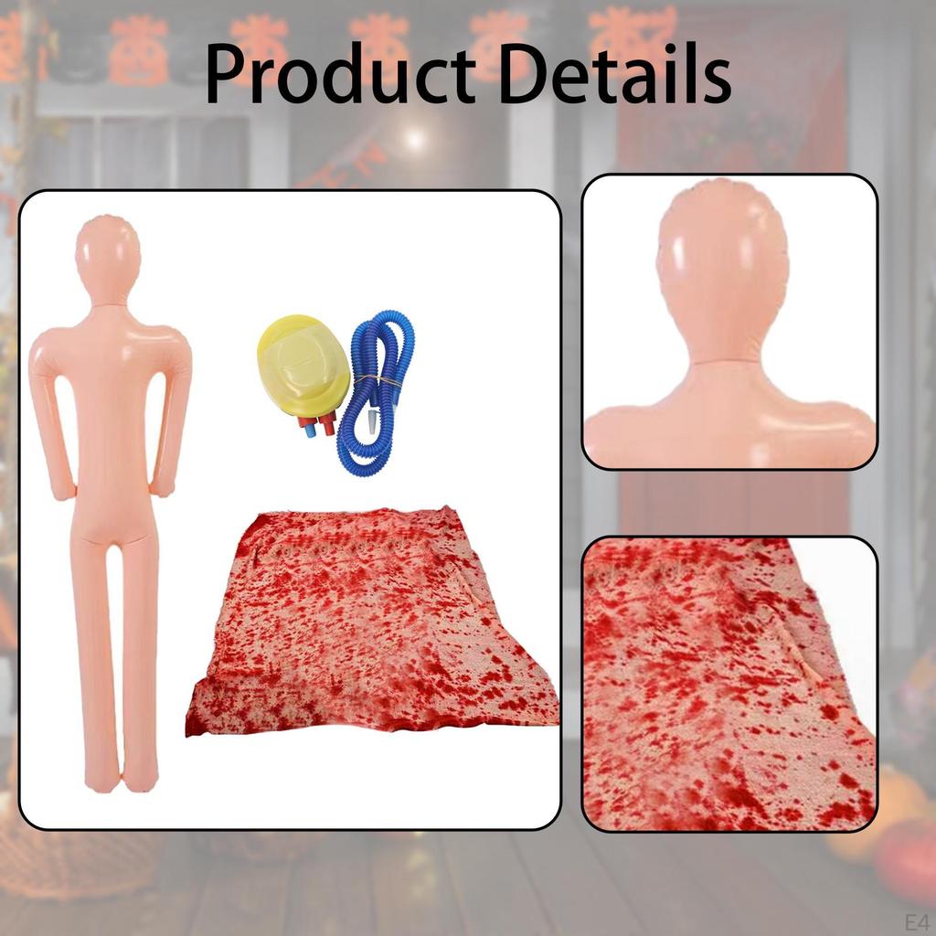 Хэллоуин Реквизит для украшения трупа Надувной манекен-орнамент Реквизит Лежащий труп для