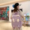 Schoolbag new cute rabbit ear schoolbag, casual Korean version of large-capacity backpack ins campus college style fresh backpack