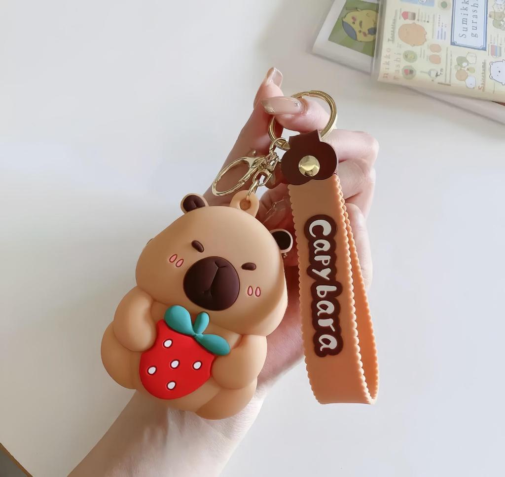 Adorable Capybara Silicone Coin Purse - Cute Cartoon Design for Kids