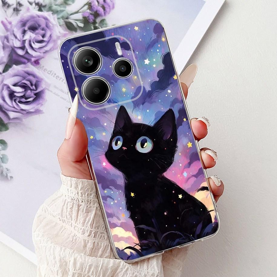 Для чехла Xiaomi Redmi Note 14 4G Чехол для телефона Роскошный Мраморный Машина Мягкий Силикон Тонкий ТПУ Funda Для Redmi Note 14 4G Note14 Capa