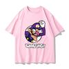 Super Mario Waluigi  T-shirt Men and Women Summer Cotton Y2K Clothing Fashion Breathable Anime Fans  Gothic Cotton Oversized T-shirts