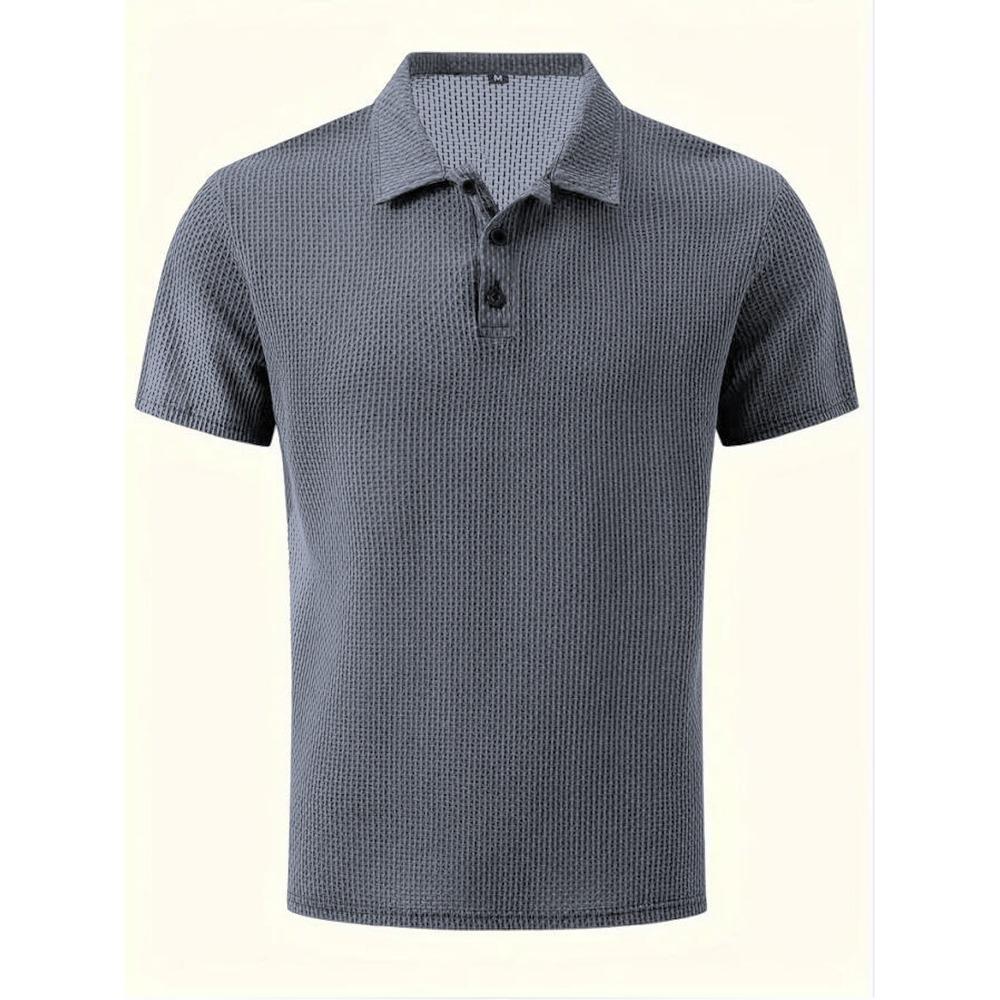 Summer t-shirt Paul short-sleeved short-sleeved high-end mesh ice silk short-sleeved t-shirt men's shirt collar summer solid color