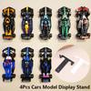 4Pcs Cars Model Display Stand Racing Car Toy Wall Mounted Bracket Home Decorative For F1 Speed Champion Racing Car Series