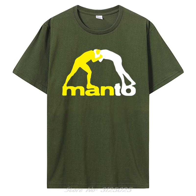 Новая мужская черная футболка MANTO Brazilian Jiu Jitsu Размеры S-3XL Принтованная футболка Мужская футболка с коротким рукавом Горячие футболки Уличная одежда