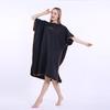 Hooded Microfiber Beach Poncho: Portable Wearable Towel Robe