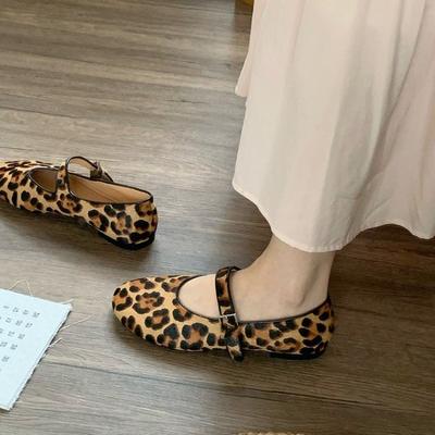 Модные леопардовые женские балетки, повседневные модные лоферы, летние сандалии 2025, дизайнерский бренд Mary Jane, новые уютные мягкие женские туфли