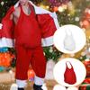 Santa Fake Belly Realistic Solid Color Cloth Good Touch Xmas Fake Belly Christmas Cosplay Prop