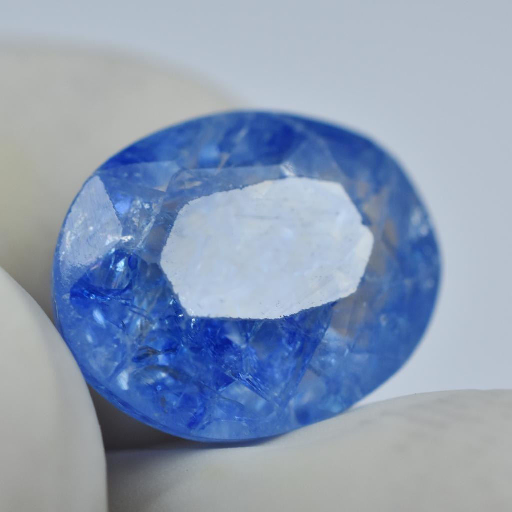 Natural Blue Sapphire Loose Gemstone Oval Cut 5.35 ct September Birthstone for Gem Collections