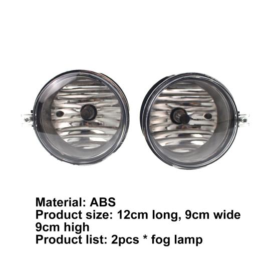 2Pcs Fog Lamp Fine Workmanship Replacement ABS Driving Light DRL 4805857AA 4805857AB for Chrysler for Dodge-Caliber for Jeep Compass 06-09