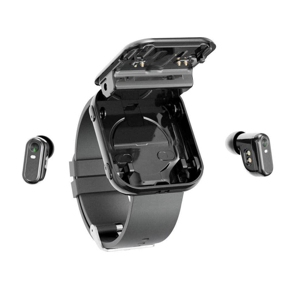 FereFit T1 2-in-1 Bluetooth Headset & Smartwatch with Heart Rate and Blood Oxygen Monitoring