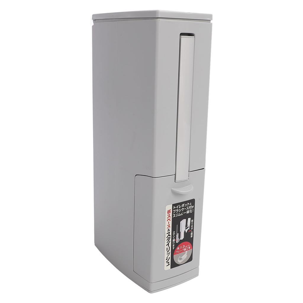 Bathroom Trash Can with Toilet Brush and Holder Pop Up Lid Prevent Odor Removable Inner Bucket